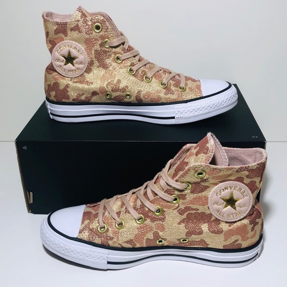 Converse Ctas Hi Top Particle Beige/Cameo Brown - Picture 2 of 8